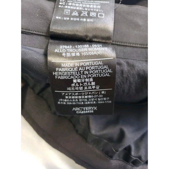 Arc'Teryx Veilance Allo Trousers Khara BIack Pants Women's Size 4 - DAMAGED - Picture 8 of 16